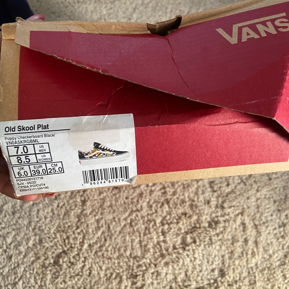 Vans Poppy Checkerboard Sneakers